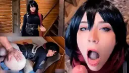 Bokep Mikasa Anal Roughly Fucks till Cum in Mouth Video by KingBokep