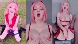 Bokep Mikomin Cosplay Sakura Masturbate Video by HQporner