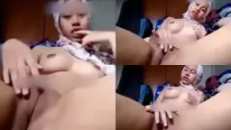 Gadis Berjilbab Putih Suka Elus Meki Video by Indo18